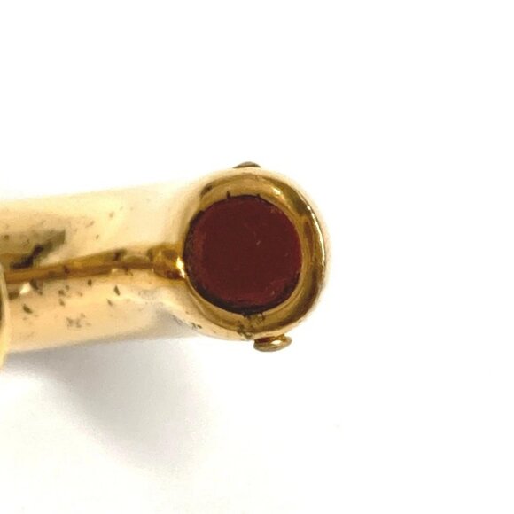 HERMES Accessory bracelet Bangle Metal / Leather Brown/GoldHardware - Picture 12 of 13